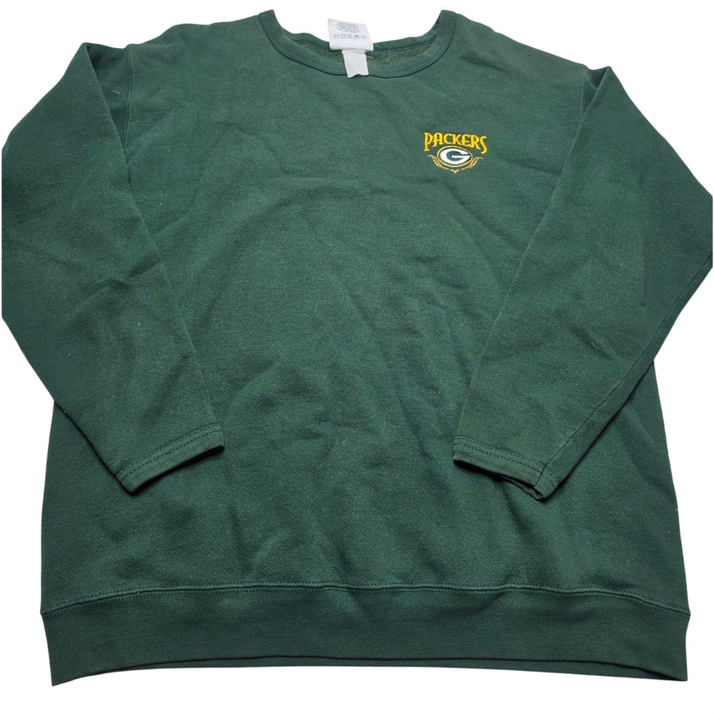 Lee Sport Green Bay Packers Sweatshirt Womens L Green Crew Neck NFL Pullover